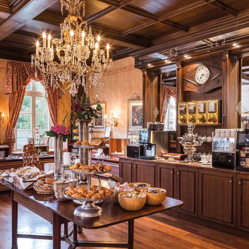 Lavish breakfast at the hotel
