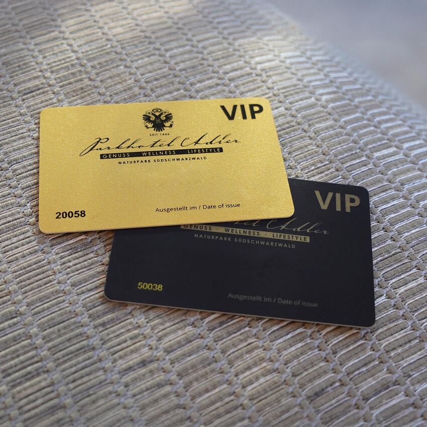 VIP Karte in Gold & Schwarz