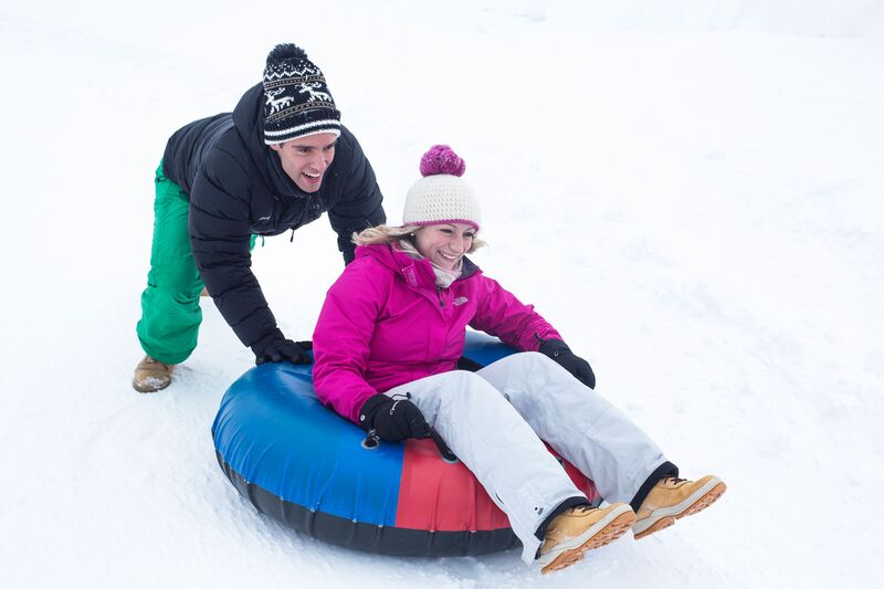 Snowtubing and tobogganing Snowtubing and tobogganing